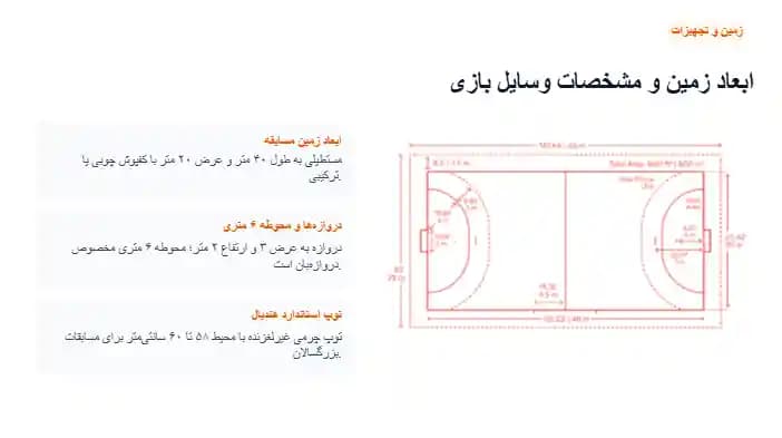 پاورپوینت هندبال | ارائه آماده درباره ورزش هندبال — تصویر ۴