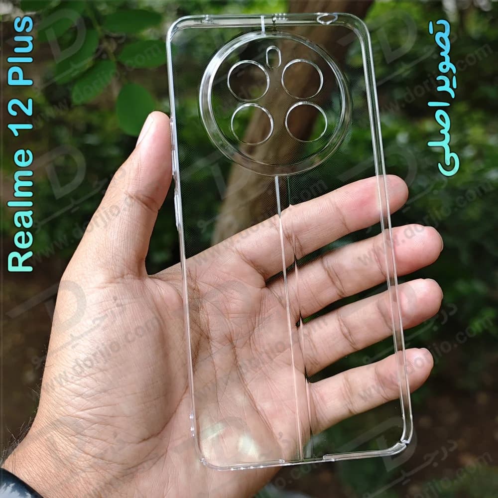 قاب شفاف تمام کریستالی Realme 12 Plus مارک LEXOM — تصویر ۳