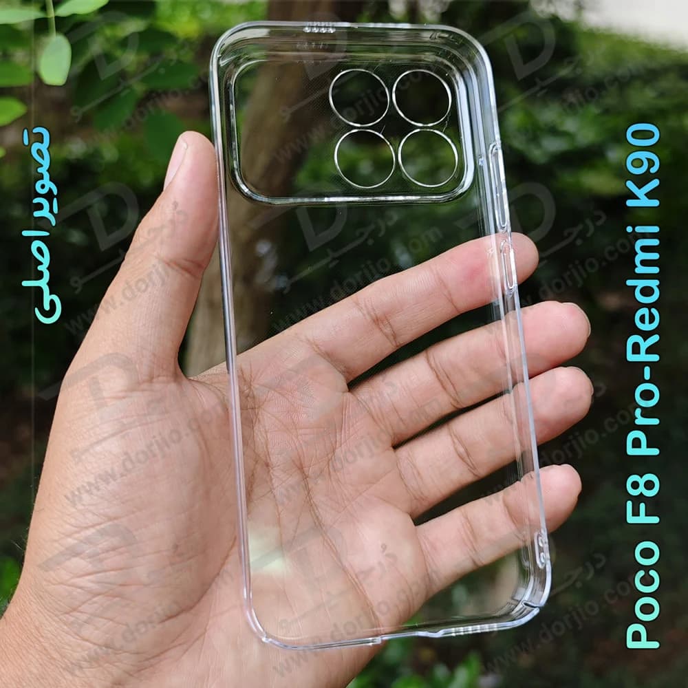 قاب شفاف تمام کریستالی Poco F8 Pro مارک LEXOM — تصویر ۲