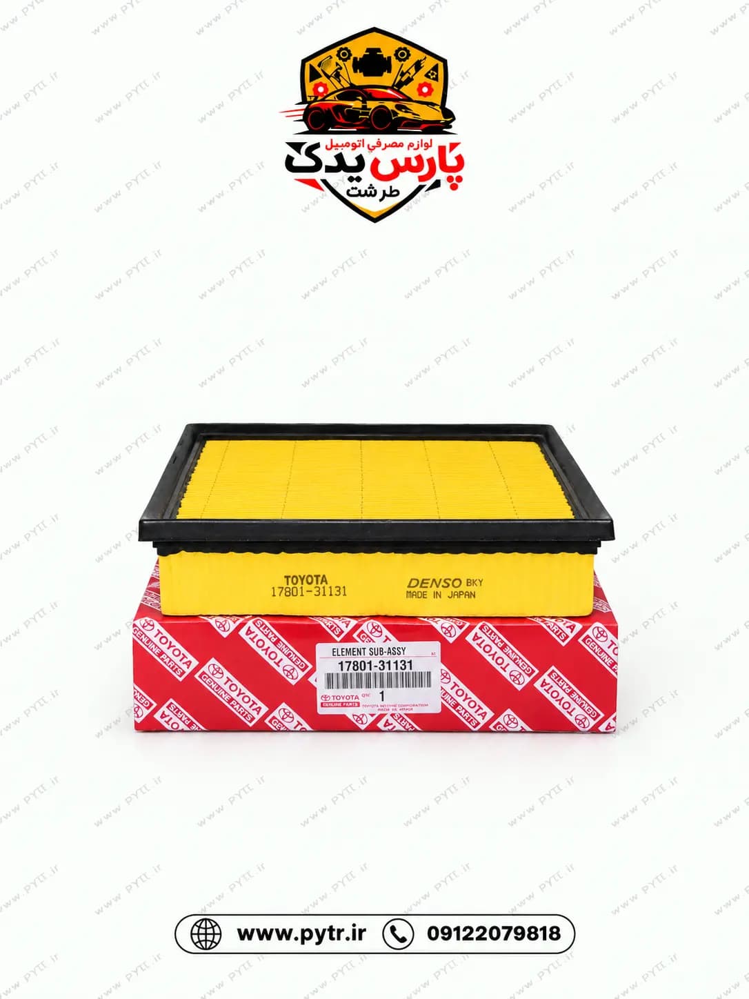 فیلتر هوا موتور جنیون پارتس مناسب لکسوس rx350و لکسوس nx200کد 31130-17801