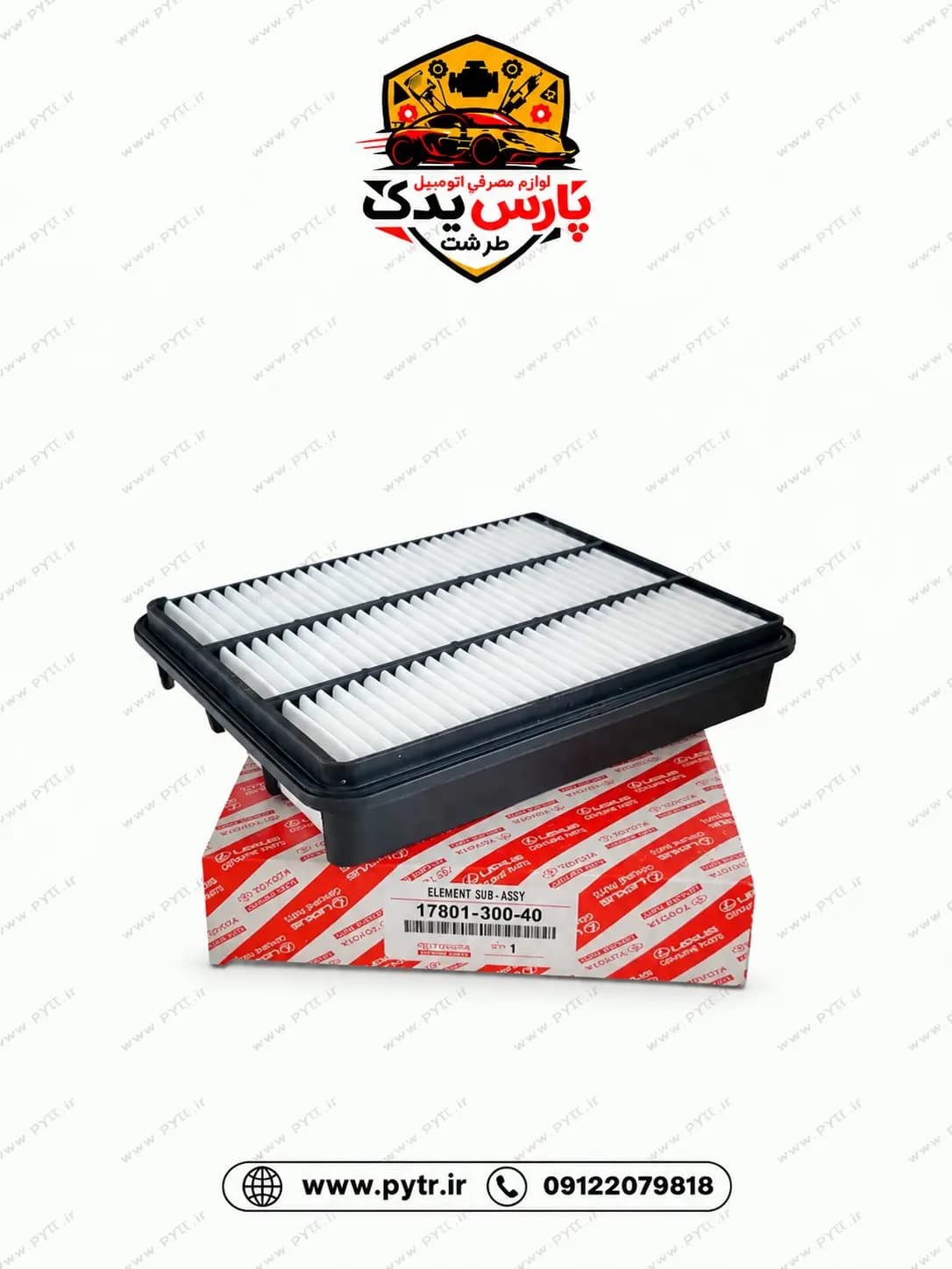 فیلتر هوا موتور تویوتا جنیون پارتس مناسب پرادو 4 کد 30040-17801