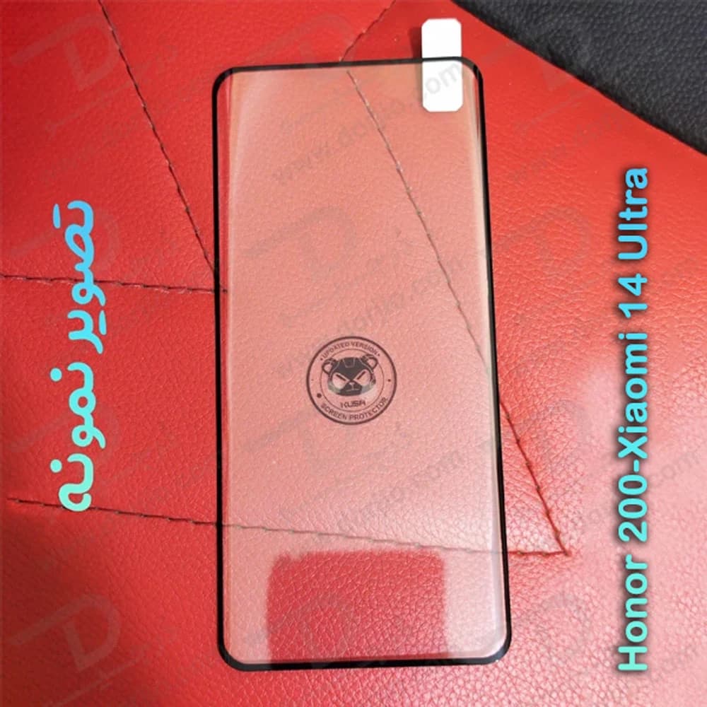 گلس Honor 200 مدل فول چسب Edge تمام صفحه مارک KUSA — تصویر ۶