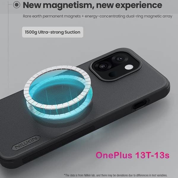 قاب ضد ضربه مگنتی OnePlus 13T مارک نیلکین مدل Super Frosted Shield Pro Magnetic — تصویر ۸