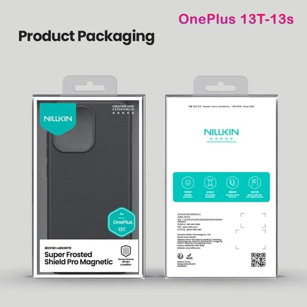 قاب ضد ضربه مگنتی OnePlus 13T مارک نیلکین مدل Super Frosted Shield Pro Magnetic — تصویر ۲