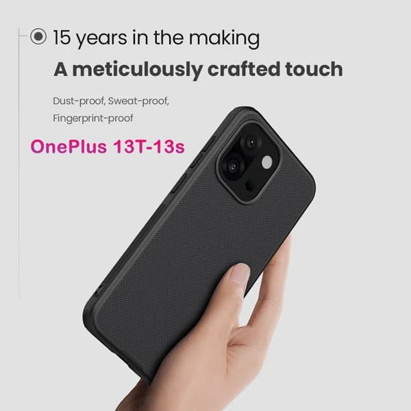 قاب ضد ضربه مگنتی OnePlus 13T مارک نیلکین مدل Super Frosted Shield Pro Magnetic — تصویر ۳