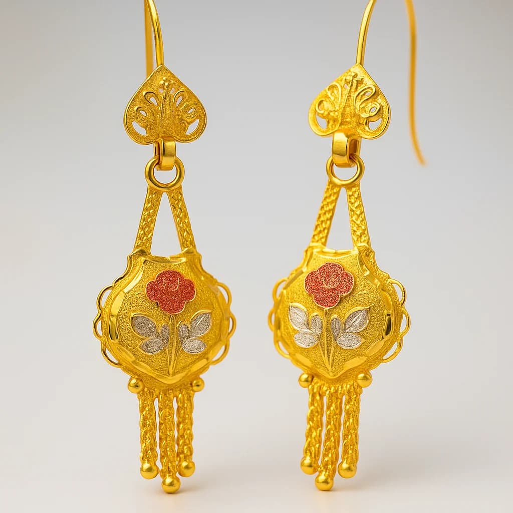 گوشواره طلا کلکته