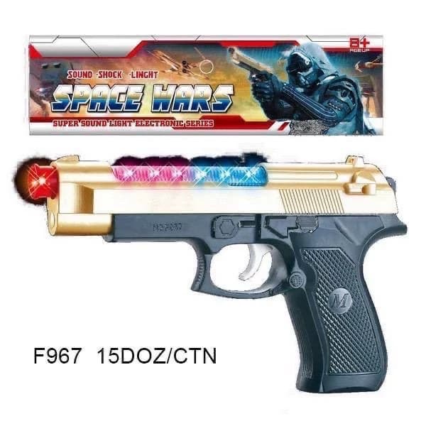 کلت فضایی موزیکال و چراغدار Space Wars مدل F967