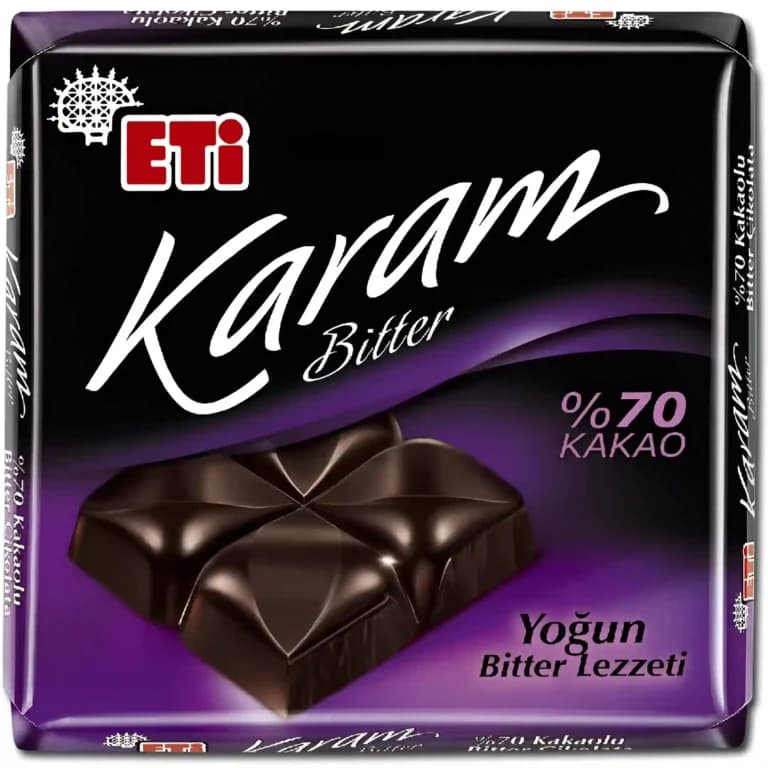 شکلات تلخ 70 درصدی اتی کارام Eti karam