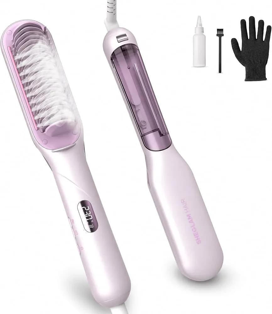 برس حرارتی بخاردار مو شیگلم SHEGLAM اصل مدل SGH-SSBP-01 با 12 سطح دما — تصویر ۱۰