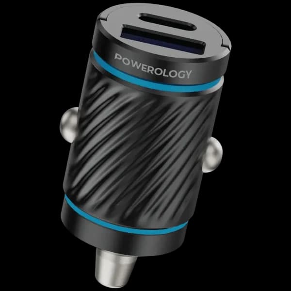 شارژر فندکی پاورولوژی Powerology Pico دو پورت با شارژ سریع PD 36W