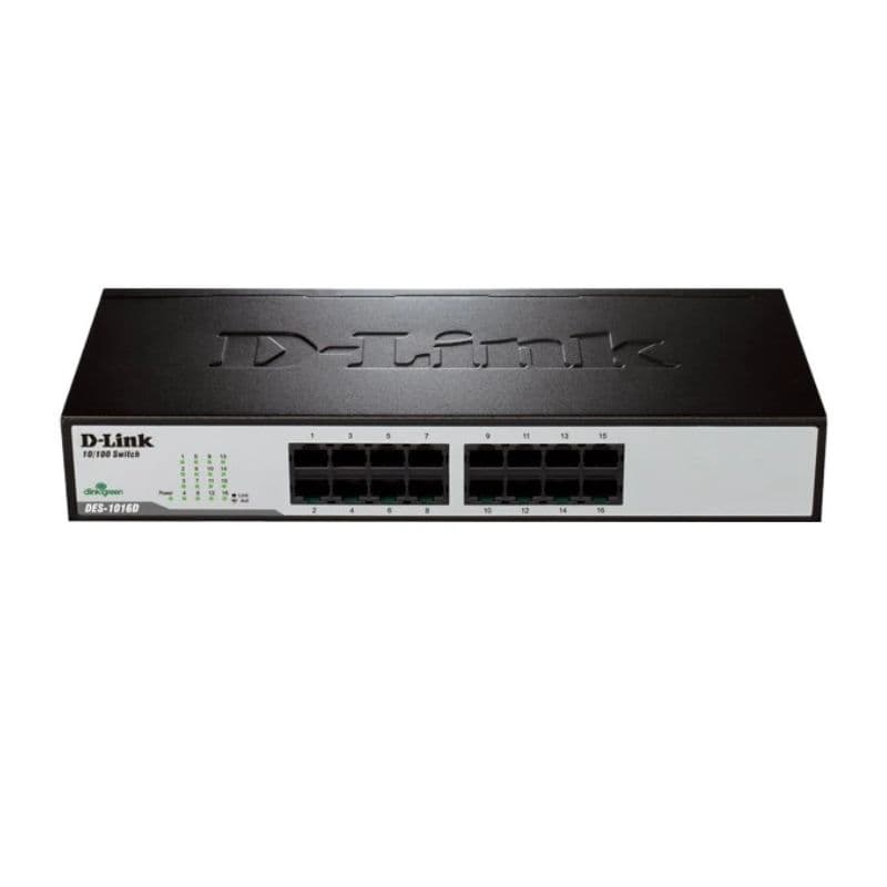 سوییچ 16 پورت غیر مدیریتی و دسکتاپ دی لینک مدل Des-1016D (کارکرده)