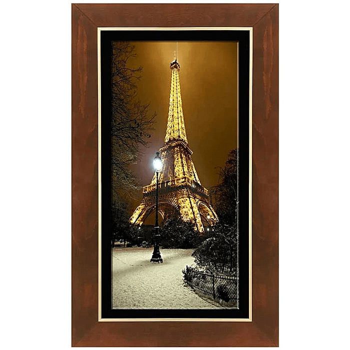 تابلو چوبی لوتوس باغ تروکادرو پاریس | FWB-100×60-L3