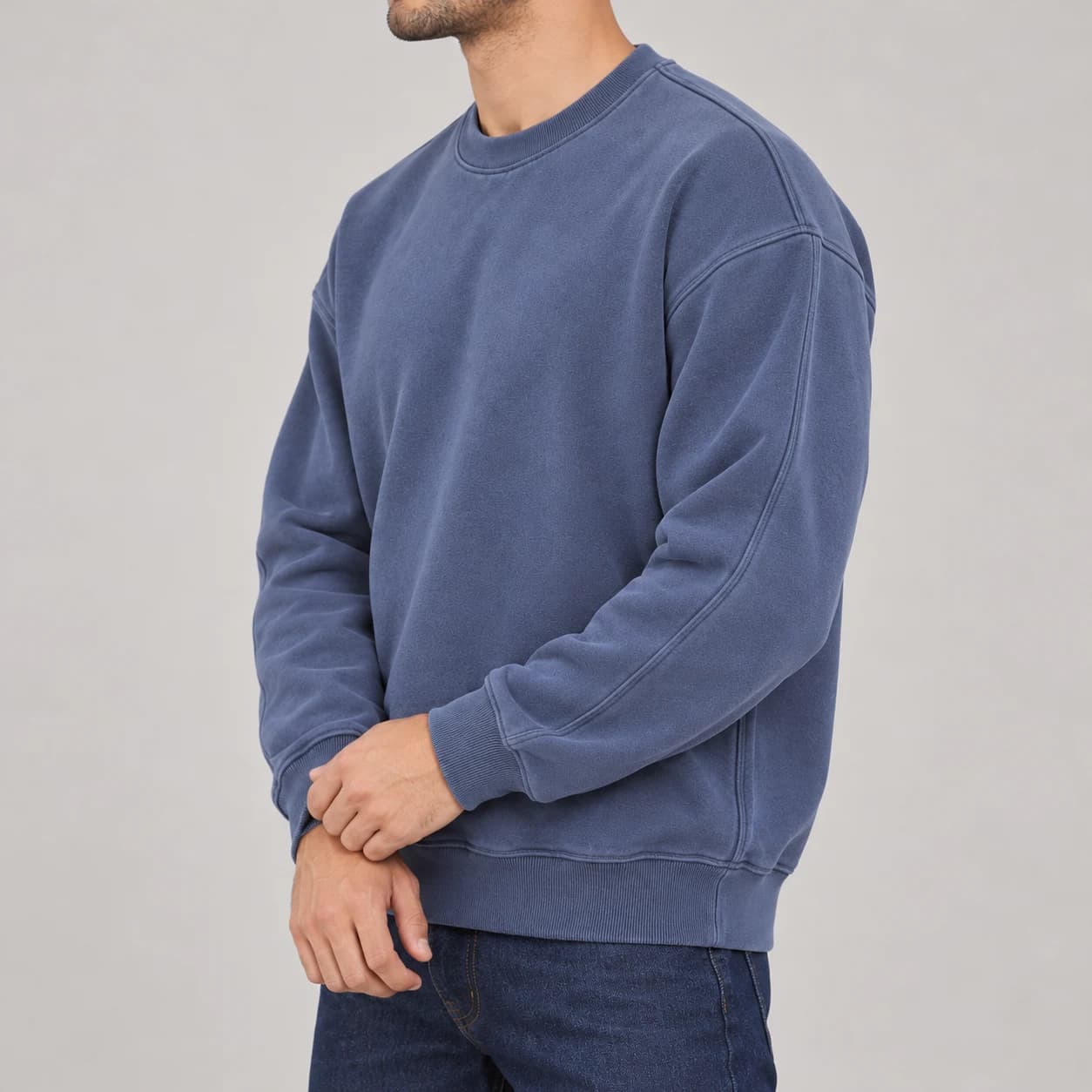 دورس داخل کرک آبی طوسی چرک وارداتی برند Pull&Bear