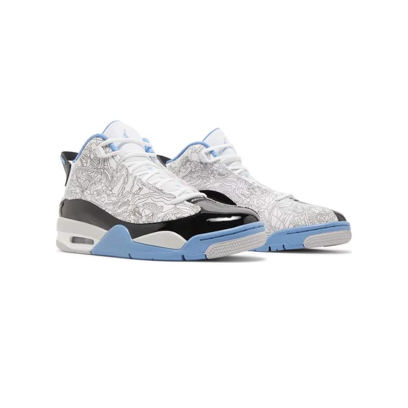 کفش نایک ایرجردن زیرو سفید آبی Nike Air Jordan Dub Zero Legend Blue — تصویر ۵