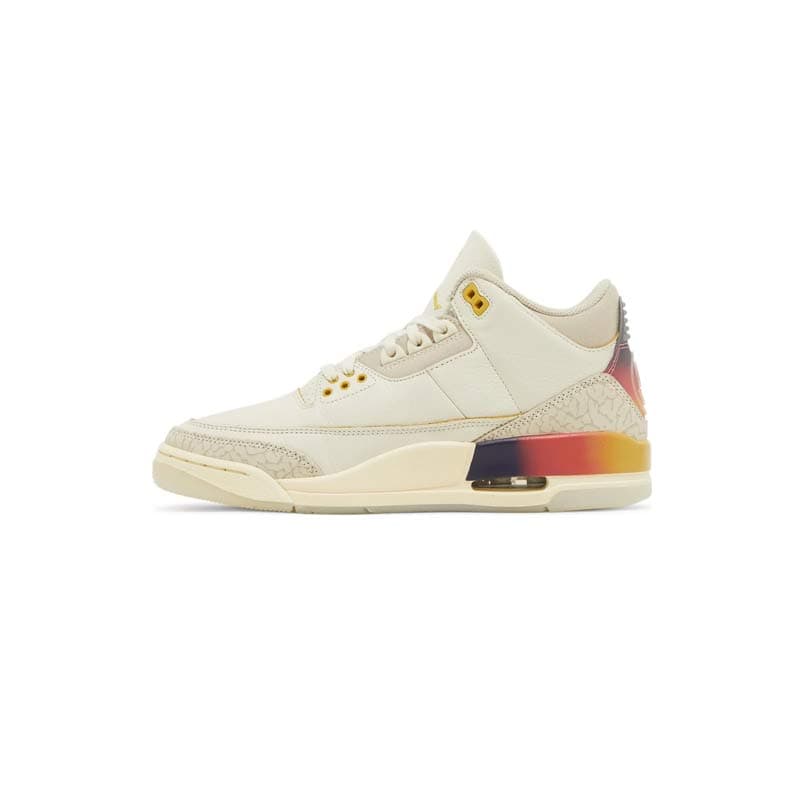 کتونی نایک ایرجردن 3 بالوین کرم Nike Air Jordan 3 Balvin TD Medellín Sunset — تصویر ۲