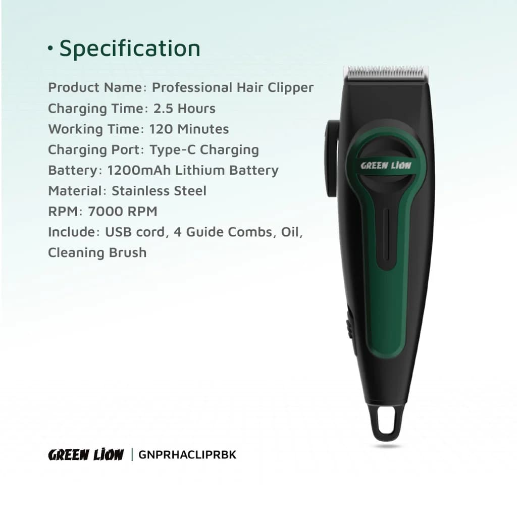ماشین اصلاح گرین لاین مدل Professional Hair Clipper — تصویر ۶