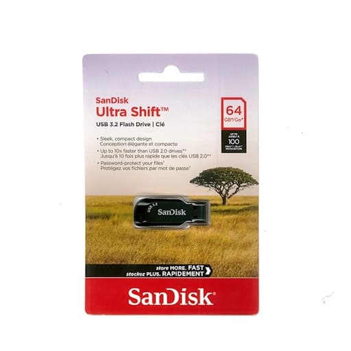 فلش مموری سن دیسک Ultra Shift ظرفیت 64 گیگابایت — تصویر ۳
