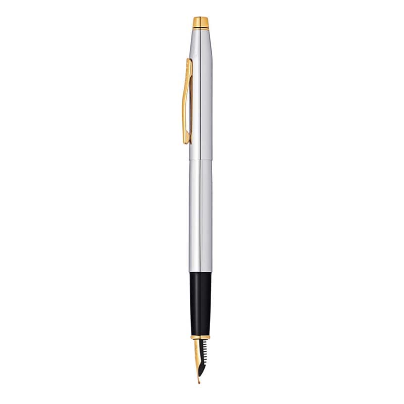 خودنویس کراس Classic Century کد AT0086-108MF کروم با گیره طلایی