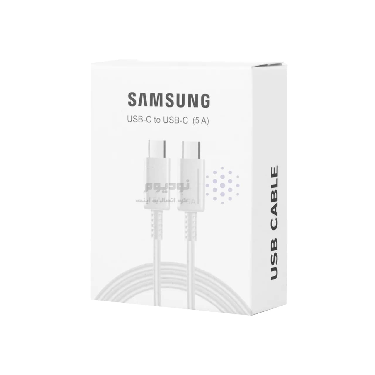 کابل شارژ Samsung Type-C to Type-C مدل Note 10 – سفید (پک دار) – BSA — تصویر ۲