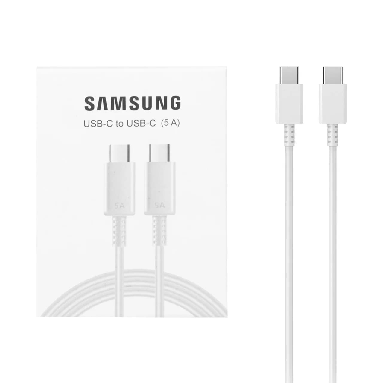 کابل شارژ Samsung Type-C to Type-C مدل Note 10 – سفید (پک دار) – BSA