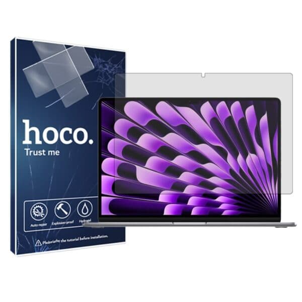 گلس لپ تاپ اپل MacBook Air 15-inch M3 2024 مدل هیدروژلی برند هوکو