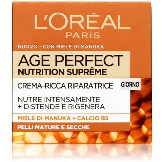 کرم روز بازسازی کننده و ضد چروک لورآل +60 age perfect crema ricca giorno