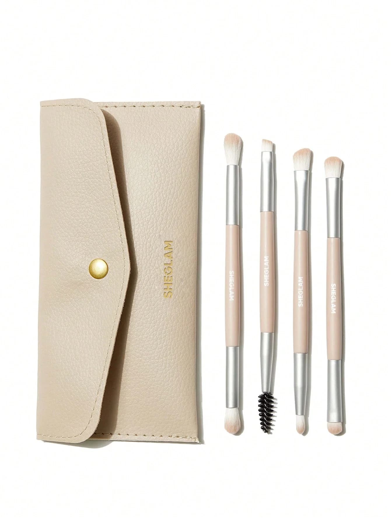 ست براش شیگلم مخصوص آرایش چشم حاوی 4 براش دو طرفه eye essential brush set