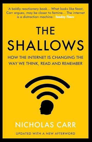 کتاب The Shallows (کمعمقها: اینترنت با مغز ما چه میکند) نسخه انگلیسی PDF | نیکلاس کار
