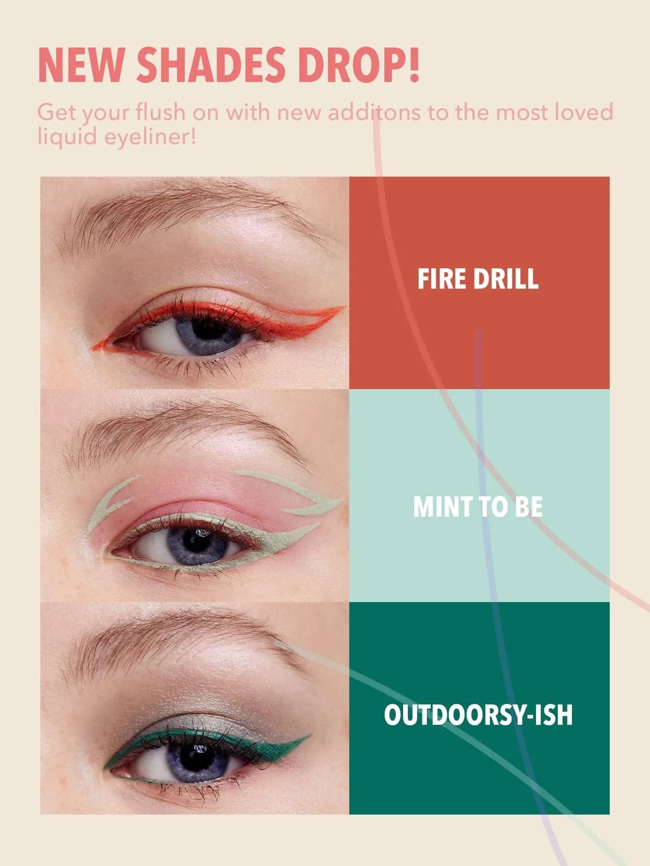 خط چشم رنگی شیگلم کالر کراش سبز OUTDOORSY – ISH