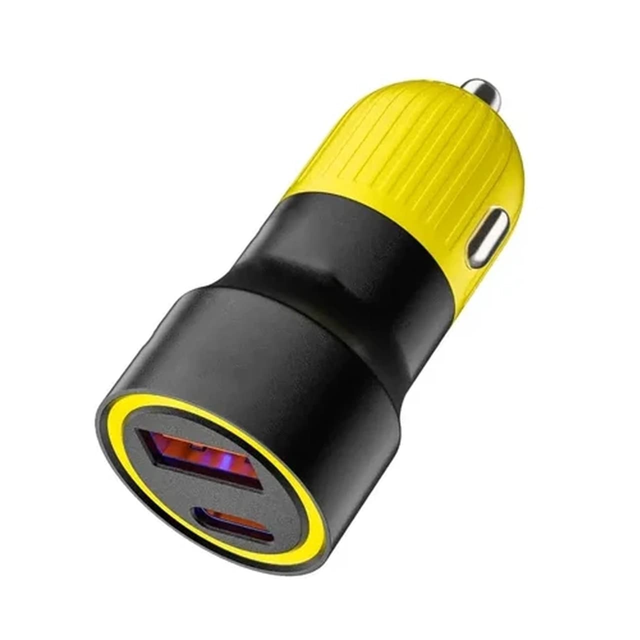 شارژر فندکی فست دو پورت مدل YY-C43 48W – مشکی زرد – RH — تصویر ۵