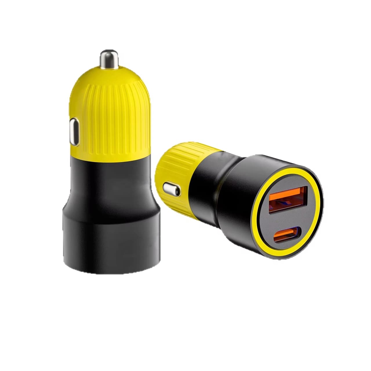 شارژر فندکی فست دو پورت مدل YY-C43 48W – مشکی زرد – RH — تصویر ۶