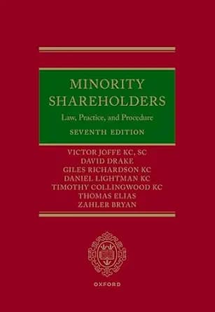 و دانلود نسخه کامل کتاب زبان اصلی Minority Shareholders: Law, Practice, and Procedure PDF | دانلود کتاب خارجی