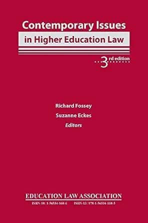 و دانلود نسخه کامل کتاب زبان اصلی Contemporary Issues in Higher Education Law, 3rd Edition PDF | دانلود کتاب خارجی