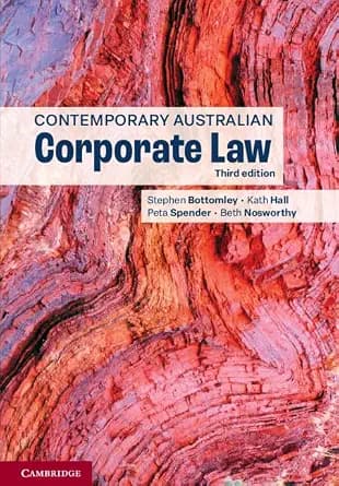 و دانلود نسخه کامل کتاب زبان اصلی Contemporary Australian Corporate Law PDF | دانلود کتاب خارجی