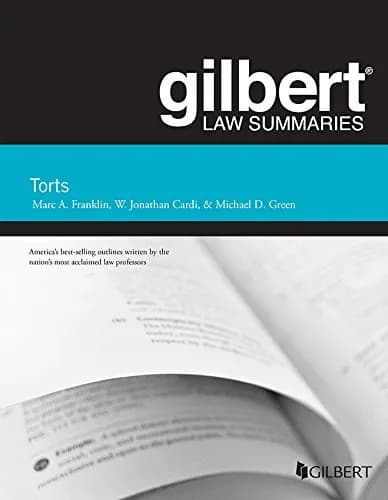 و دانلود نسخه کامل کتاب زبان اصلی Gilbert Law Summary on Torts (Gilbert Law Summaries) 25th Edition PDF | دانلود کتاب خارجی