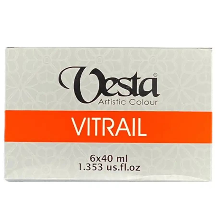 رنگ ویترای وستا بسته 6 عددی حجم 40ML