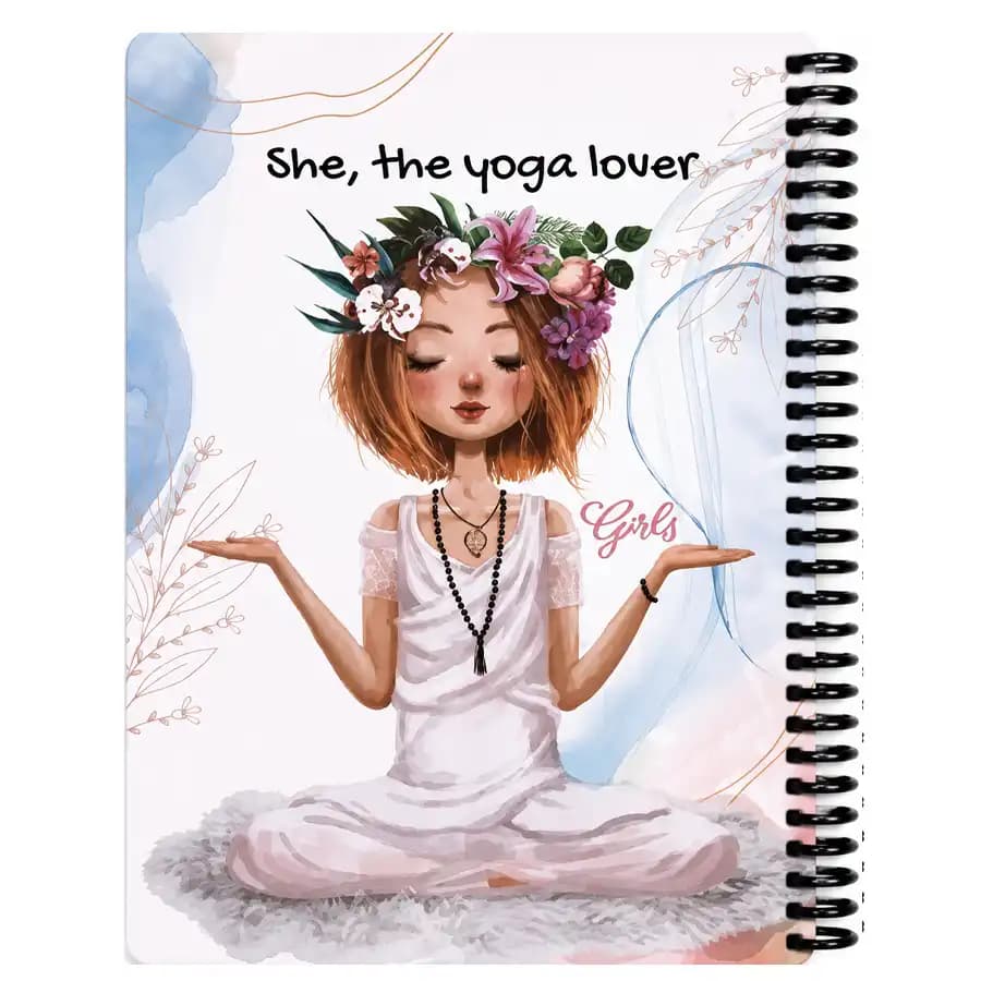 دفتر خط دار 100 برگ دات نوت مدل یوگا لاور (yoga lover)