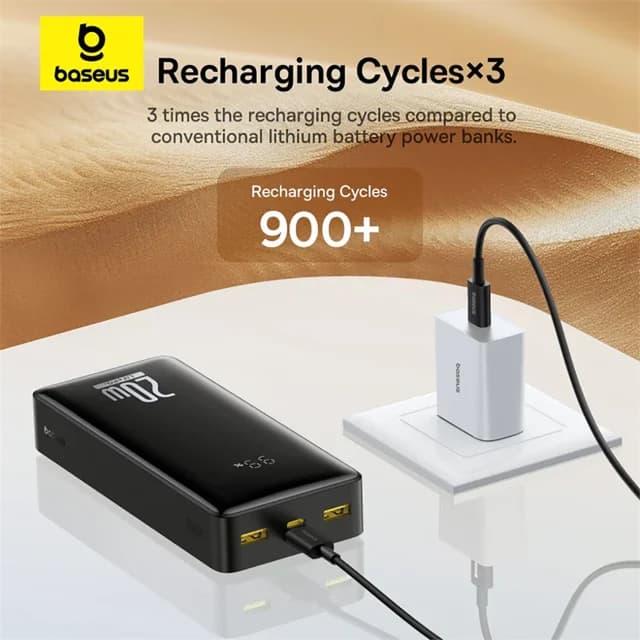 پاور بانک 18400 باسئوس Baseus اصل 20 وات مدل PPLP184 — تصویر ۲
