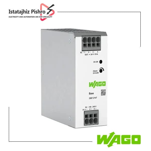 منبع تغذیه ریلی مدل 2147-2587 برند WAGO