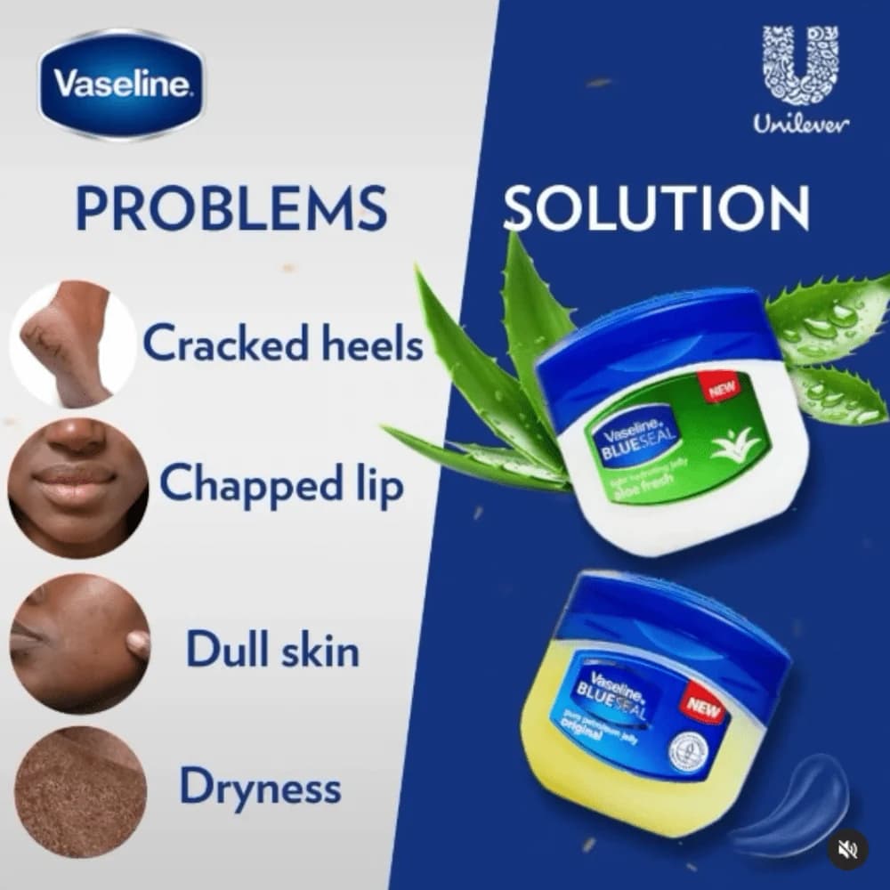 ژل وازلین vaseline blueseal مدل Aloe Fresh حجم 100 میلی لیتر — تصویر ۲