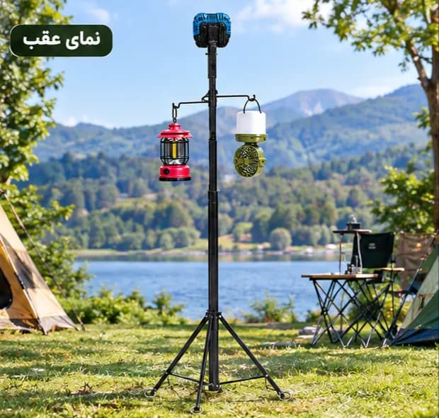 پایه آویز چراغ کمپینگ تلسکوپی ۲ متری