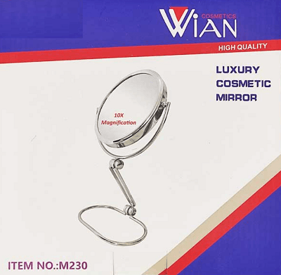 وین آینه رومیزی پایه تاشو بزرگ نمایی 10X کد M230