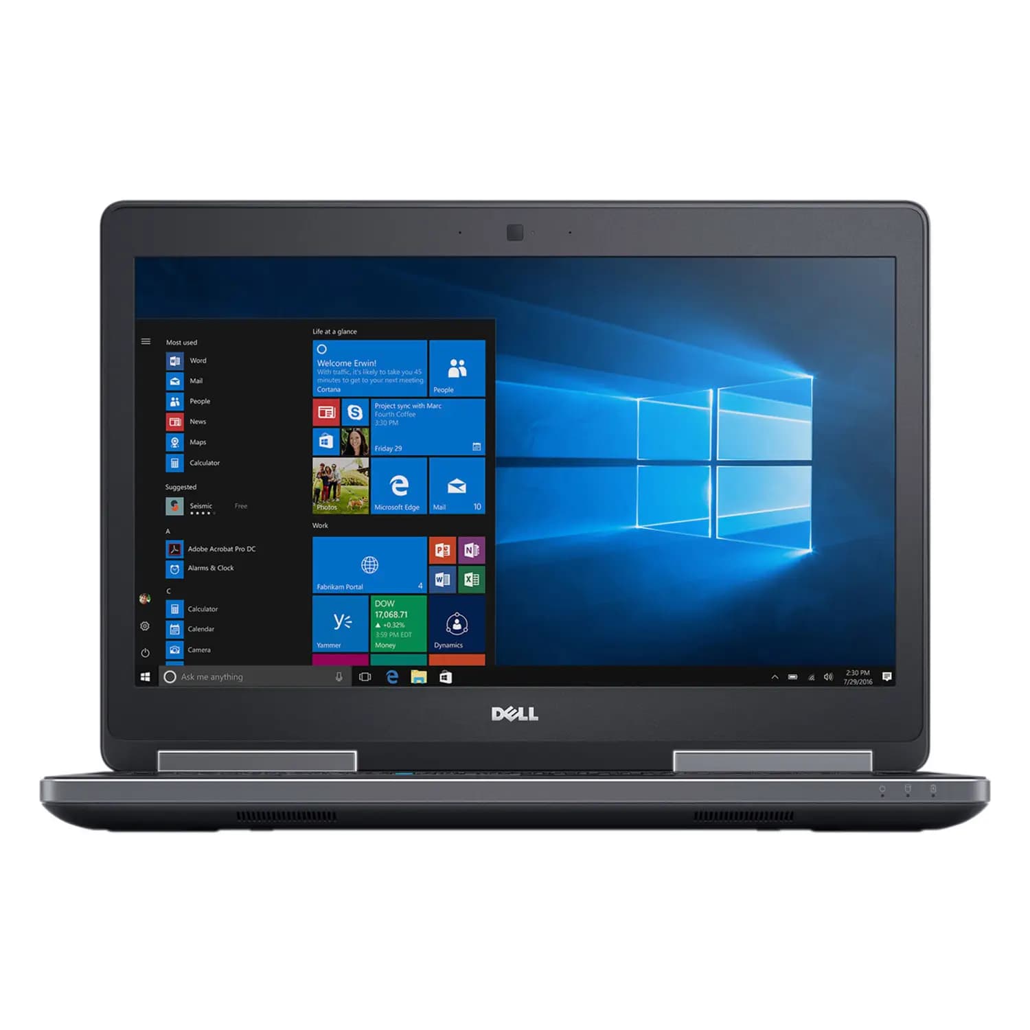 لپ تاپ استوک Dell Precision 7520 i7 6820HQ, 8GB Ram, 256GB SSD, 4GB Nvidia Quadro M1200