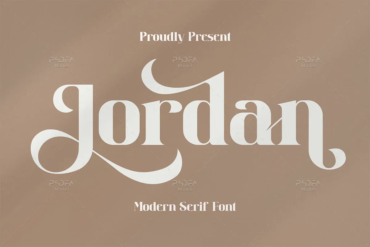 سریف فونت شیک و مدرن Jordan