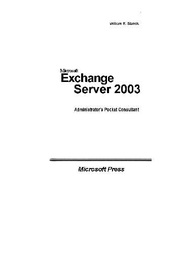 دانلود کتاب Microsoft Exchange 2003 Server, Справочник администратора