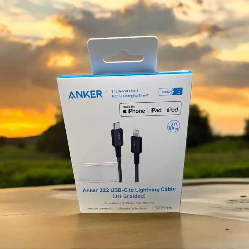 کابل تایپ سی به لایتنینگ انکر 0.9 متر مدل Anker A81B5H11 — تصویر ۳