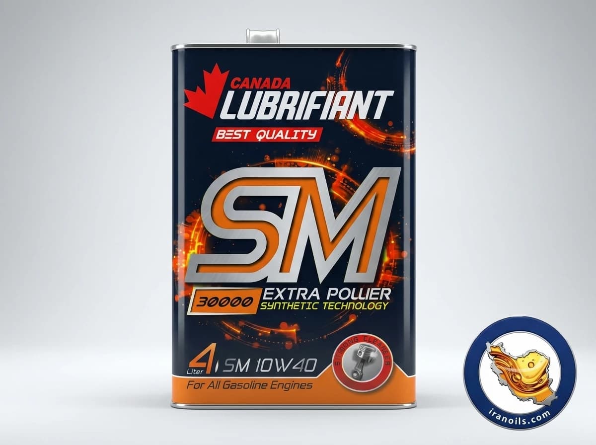 روغن موتور کانادا لوبرفیانت مدل SM 10W-40 قوطی فلزی 4 لیتری Extra Pollier 30000 | ایران اویلز
