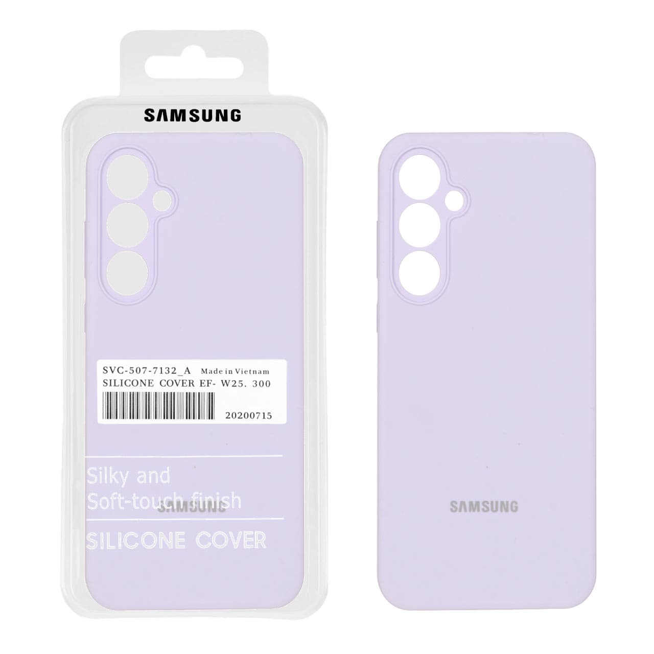 قاب سیلیکونی پاک کنی اورجینال درجه یک Samsung Galaxy A55 – یاسی (پک دار)