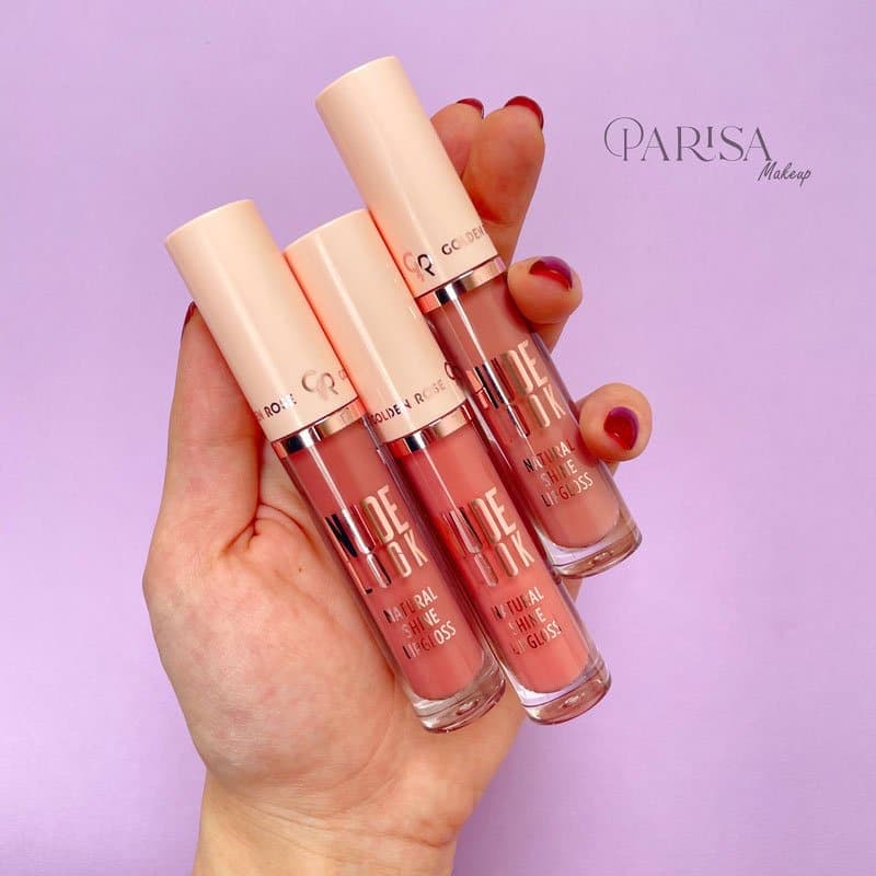 رژلب مایع براق گلدن رز مدل Nude Look (تستر)
