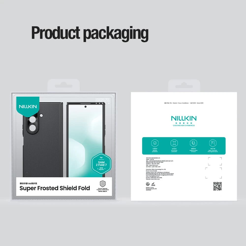قاب ضد ضربه مگنتی Samsung Galaxy Z Fold 7 مارک نیلکین مدل Super Frosted Shield Fold — تصویر ۲